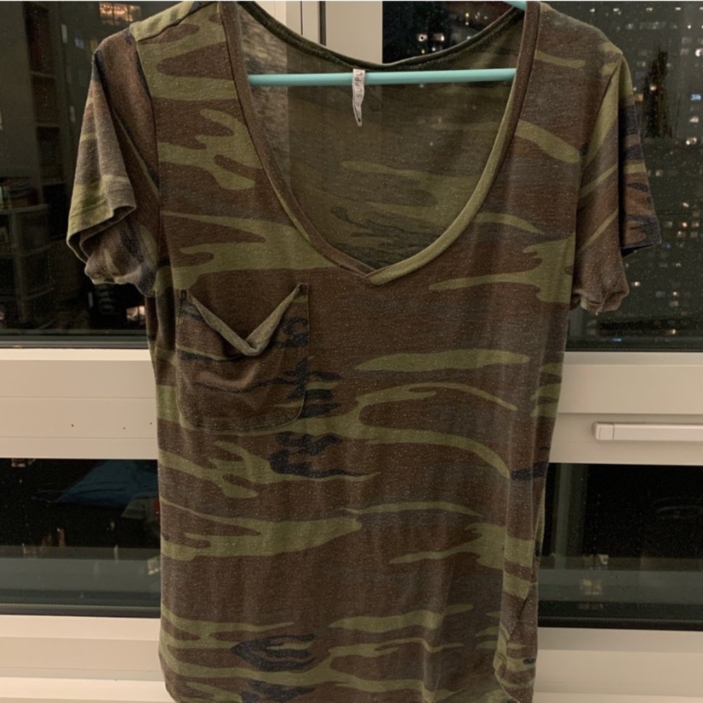 Z Supply Camo V Neck